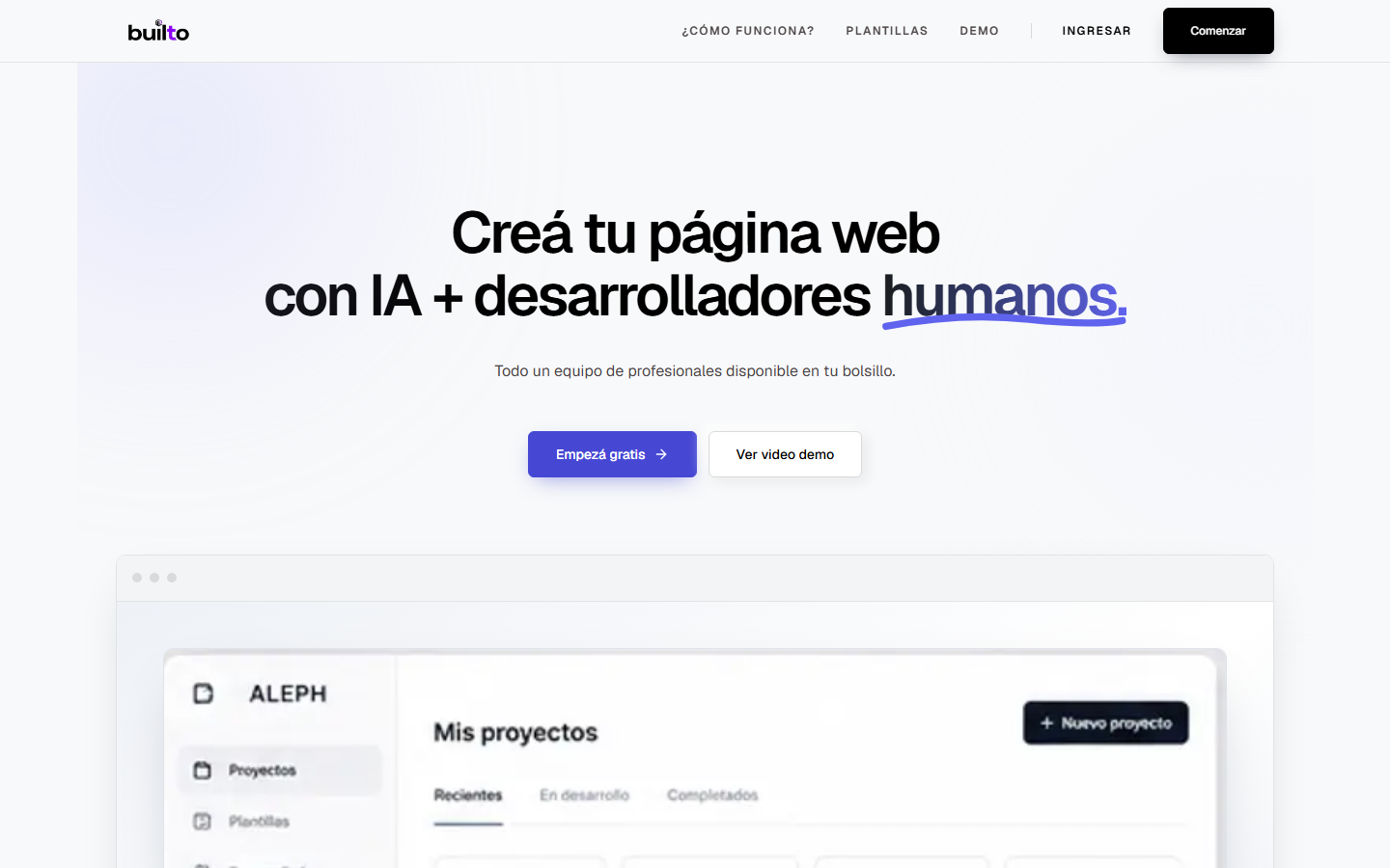Captura de Builto