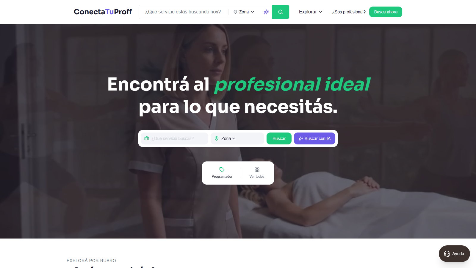 Captura de ConectaTuProff